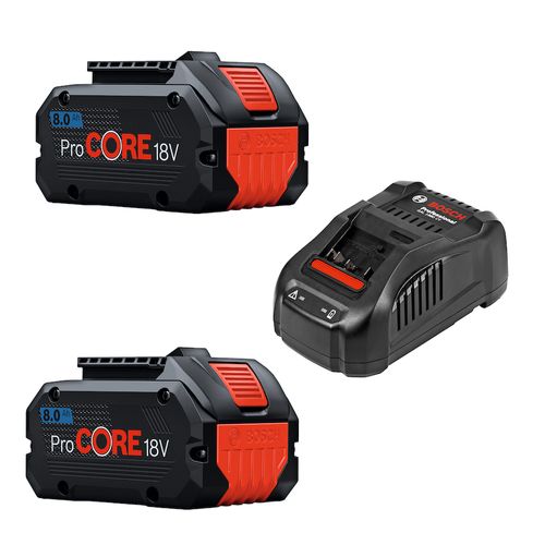 Kit 2 Baterías Procore 18V 8Ah + Cargador Procore Bosch