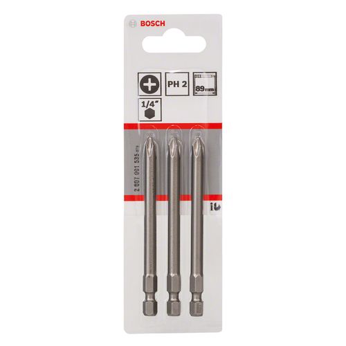 Puntas Ph2 - 89mm 3 unidades Bosch