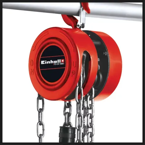 Tecle Mecánico 1 000 kg TC‑CH 1000 Alta Elevación Einhell
