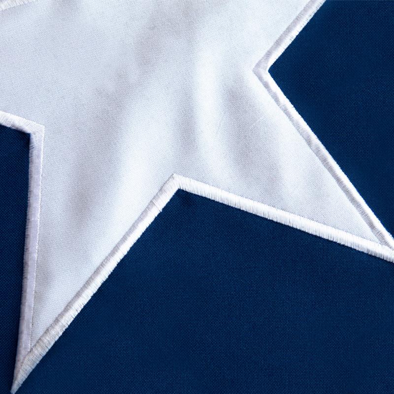 Bandera 60x90cm Estrella Bordada BANPOL060 Meriggi 2