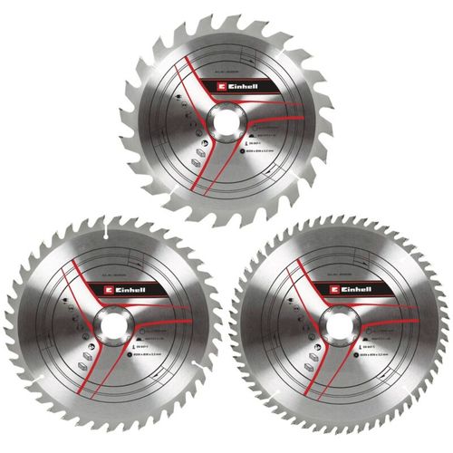 Set 3 Discos 250x30mm 24D 42D 60D Kwb