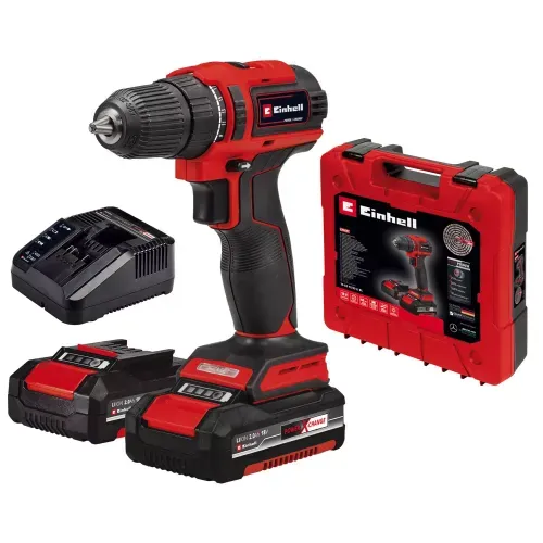 Taladro Percutor Inalámbrico 18V TE-CD 18/40 Li BL con Maleta y 2 Baterías 2,0Ah Einhell