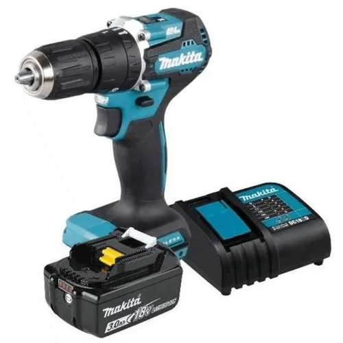 Taladro Percutor Inalámbrico 13 mm con 1 Batería y Cargador DHP487RFX4 Makita