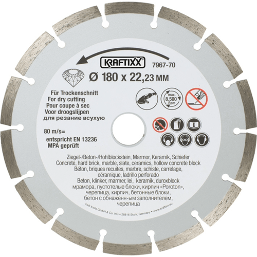 Disco Diamantado Segmentado 7" KWB