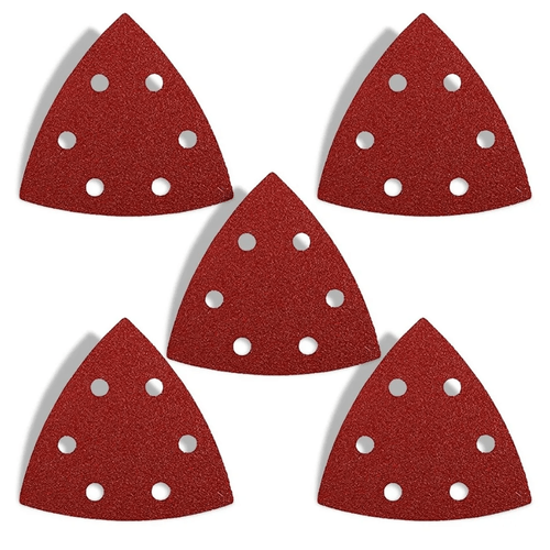 Pack de 5 Lijas Delta 96mm Grano 120 para Multiherramienta Kwb