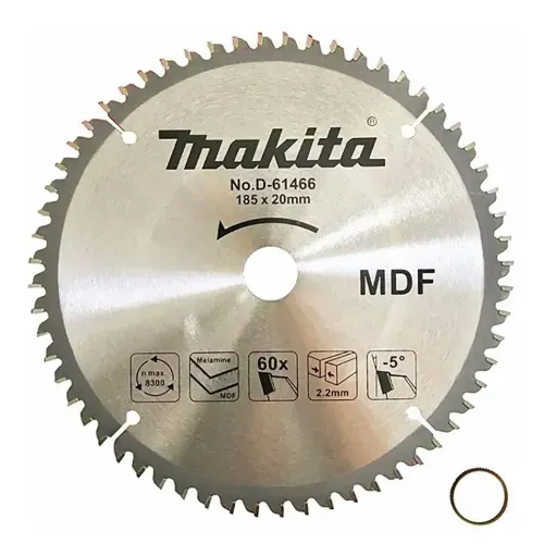 Disco Sierra 7 1/4" 60D Melamina-MDF Makita