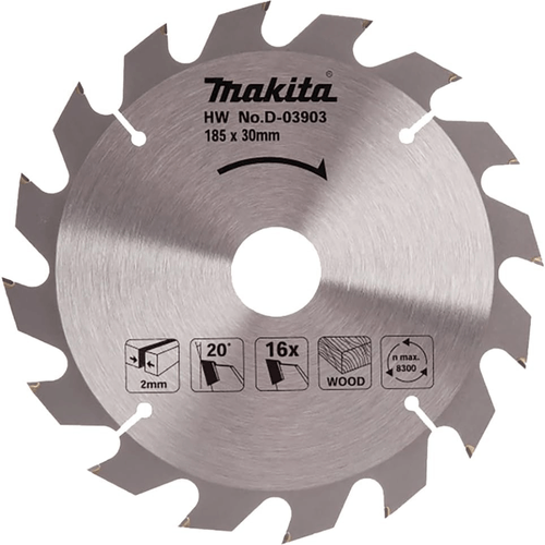 Disco Sierra 7 1/4" 16D Madera Makita