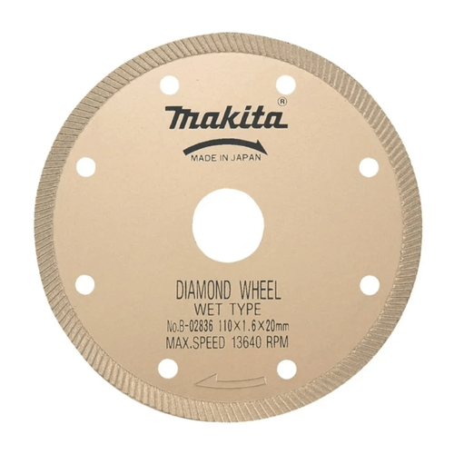 Disco Diamantado 110mm Gold Continuo Estriado Húmedo Makita