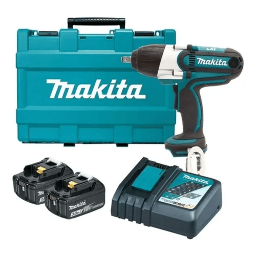 Llave de Impacto Inalámbrica 1/2" (12.7 mm) 18 V Kit DTW450RFE Makita