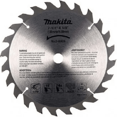 Disco Sierra 7 1/4" x 24D x 5/8" D-03436 Makita