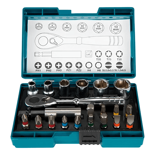 Set Punta y Llave 21 Piezas B-54081 Makita