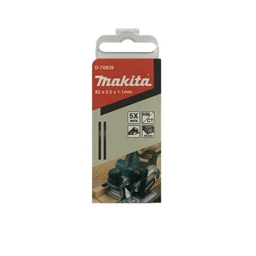Set De Cuchillos 5 Piezas Cepillo 82mm Carburo De Tungsteno Makita