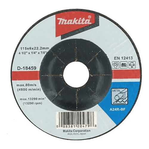 Disco Desbaste A24R Metal 4 1/2" x 6 mm D-18459 Makita