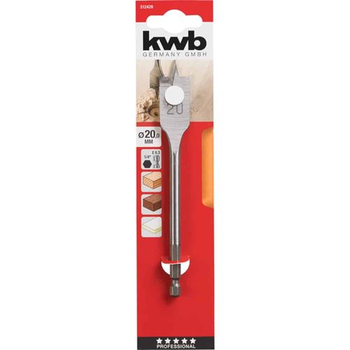 Broca Paleta Para Madera 20mm Kwb