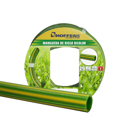 Set Manguera Bicolor 1/2" x 10 m Verde/Amarilla sin Accesorios Hoffens