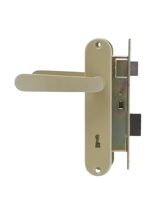 Cerradura Embutida Simona Dormitorio Bronce Mate Odis