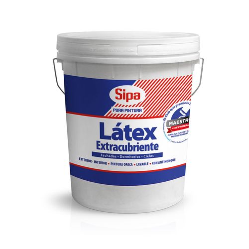 Látex Extracubriente Blanco Tineta Sipa