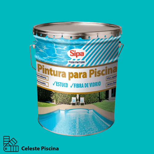 Pintura Piscina Celeste Tineta Sipa