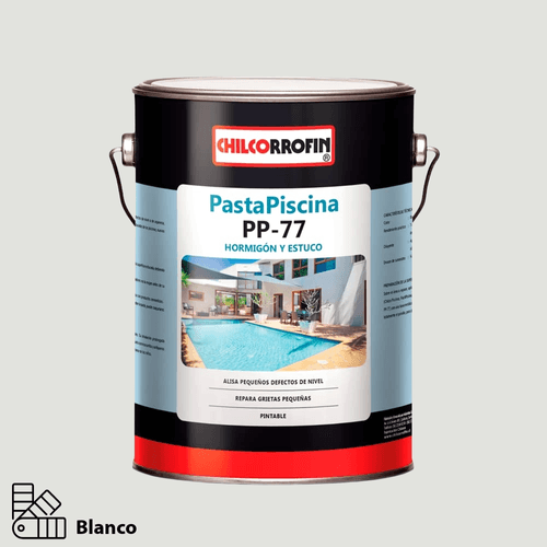Pasta Para Piscina Blanca Galón 7 kg Chilcorrofín