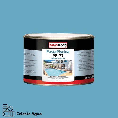 Pasta Para Piscina Celeste 2 kg Chilcorrofín
