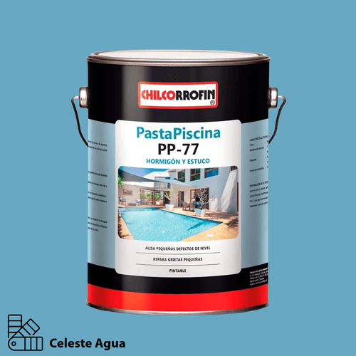 Pasta Para Piscina Celeste 7 kg Chilcorrofín