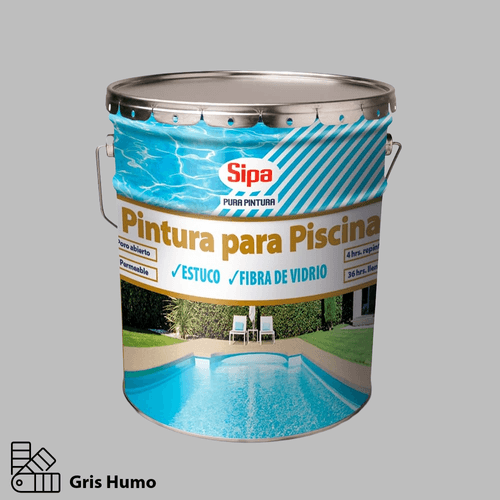 Pintura para Piscina Gris Humo Tineta Sipa