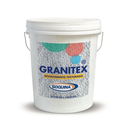 Revestimiento Texturado Granitex Grano Medio Blanco Tineta Soquina