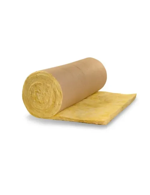 Lana De Vidrio 120 mm 1,20 m x 8 m 9,6 m² Rollo Papel Kraft RyR