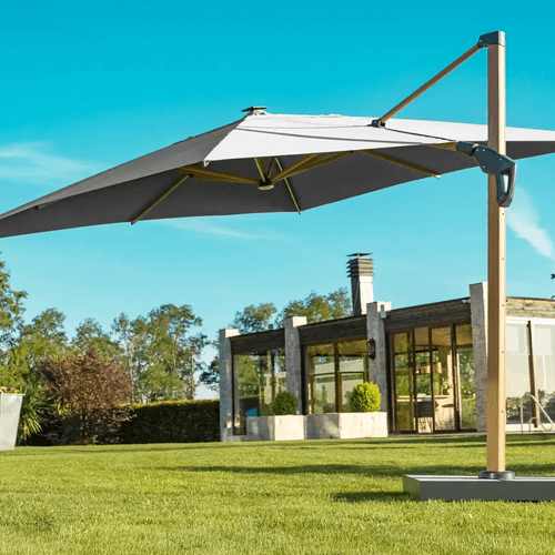 Parasol Premium Oasis 4x4 Gris Alcázar