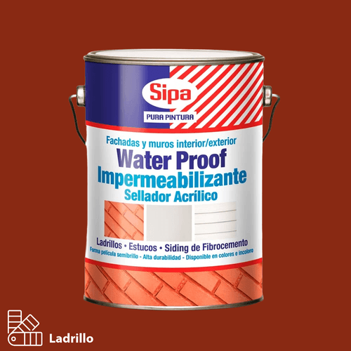 Sellador Impermeabilizante Water Proof Ladrillo Galón Sipa