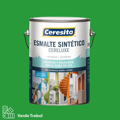 Esmalte Sintético Cereluxe Verde Trébol GL Ceresita