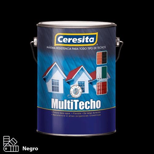 Pintura Multitecho Negro Galón Ceresita
