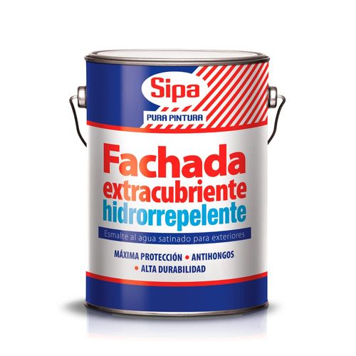 Esmalte Fachada Hidrorrepelente Blanco Galón Sipa