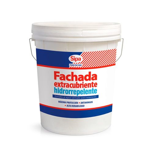 Esmalte Fachada Hidrorrepelente Blanco Tineta 4 Galones Sipa