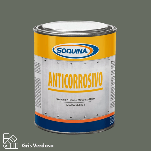 Anticorrosivo Antiox Gris Verdoso Litro Soquina