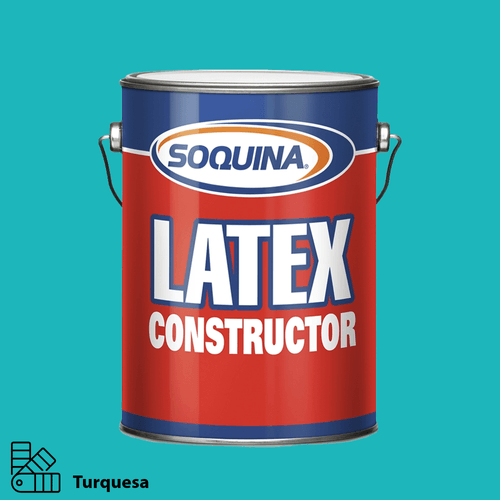 Látex Constructor Turquesa Galón Soquina