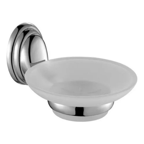 Jabonera de Vidrio Línea Colomba Color Gris Taumm