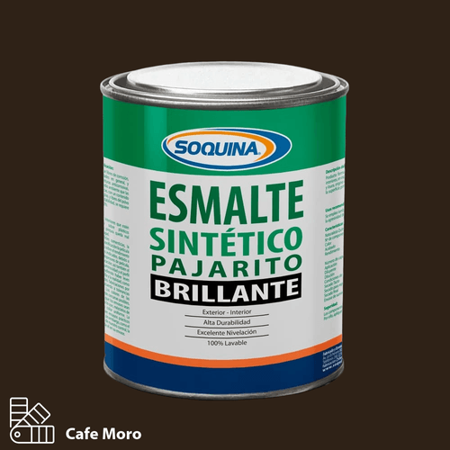 Esmalte Sintético Pajarito Café Moro Litro Soquina