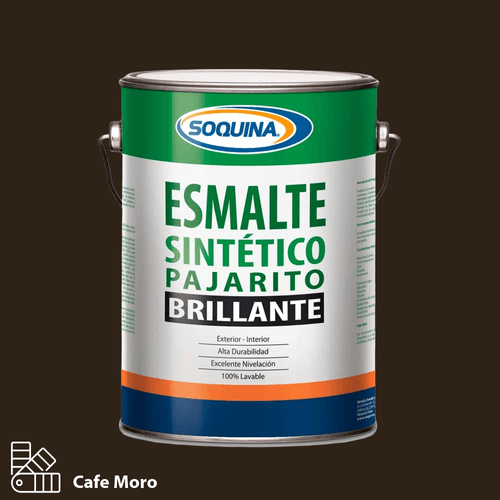 Esmalte Sintético Pajarito Café Moro Galón Soquina