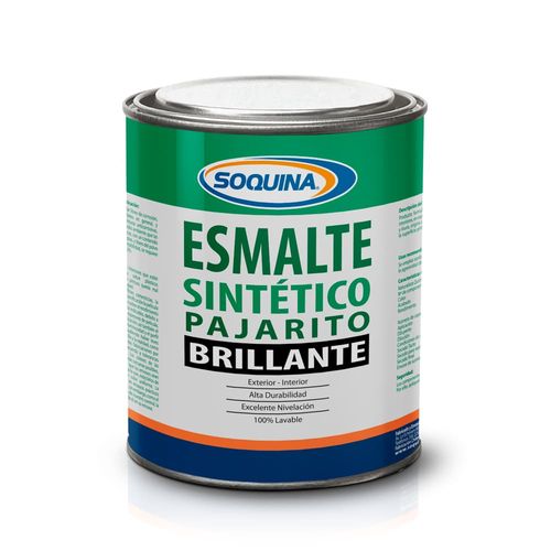 Esmalte Sintético Pajarito Blanco 1/16 Galón Soquina