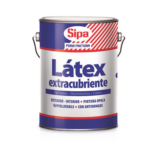 Látex Extracubritente Blanco Galón Sipa