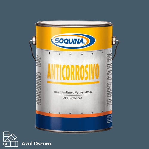 Anticorrosivo Antiox Azul Oscuro Galón Soquina