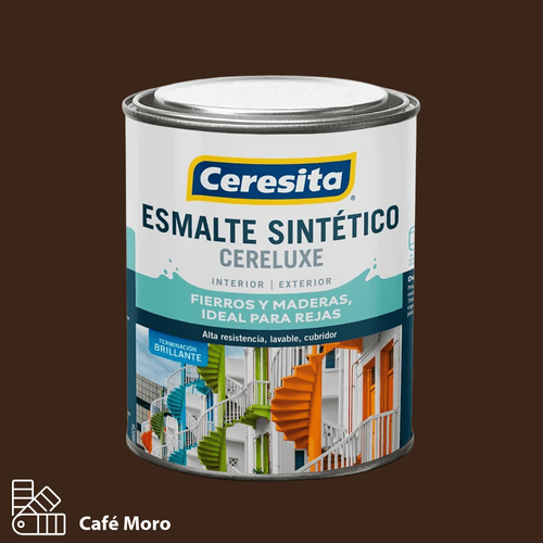 Esmalte Sintetico Cereluxe Café Moro 1 Litro Ceresita