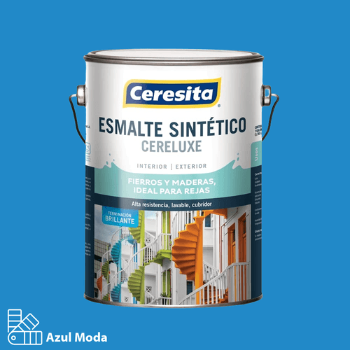 Esmalte Sintetico Cereluxe Azul Moda 1 Galón Ceresita