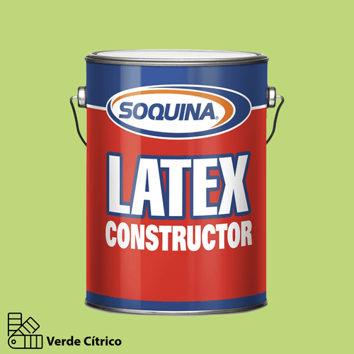 Látex Constructor Verde Cítrico Galón Soquina
