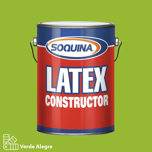 Látex Constructor Verde Alegre Galón Soquina