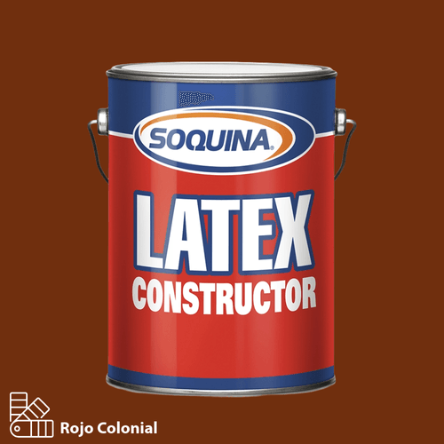 Látex Constructor Rojo Colonial Galón Soquina