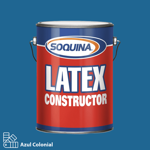 Látex Constructor Azul Colonial Galón Soquina