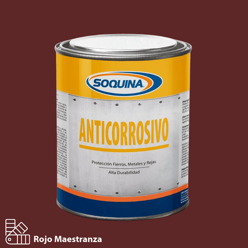 Anticorrosivo Rojo Maestranza Lt Soquina