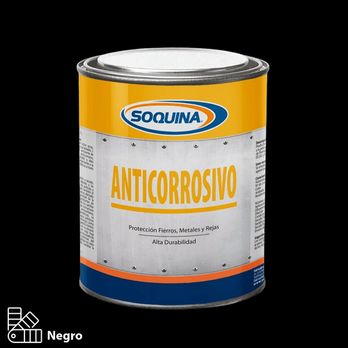 Anticorrosivo Negro Lt Soquina